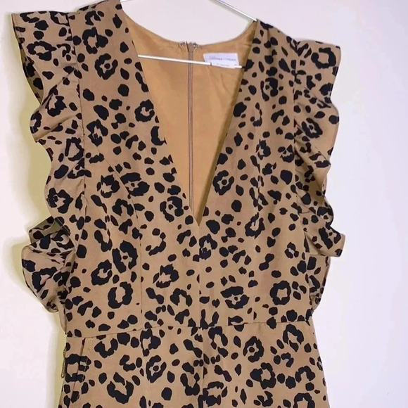 Lovers + Friends Jill Romper in Tan Leopard Size XS - Picture 6 of 8
